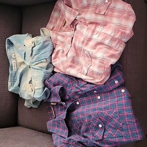 Long Sleeve Pearl Snap shirts